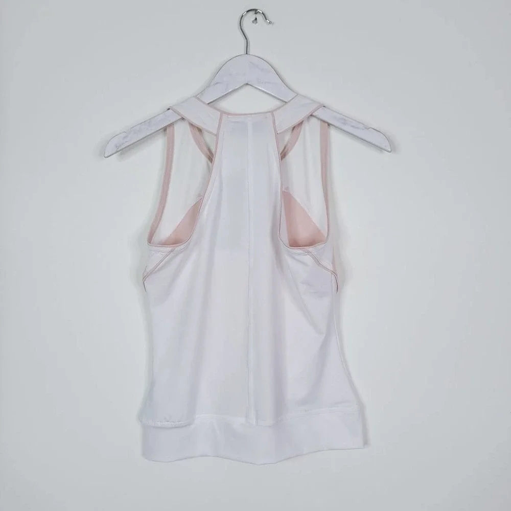 ADIDAS x STELLA McCARTNEY Barricade Tennis Athletic Tank Top Salmon White NWT L - Picture 3 of 12
